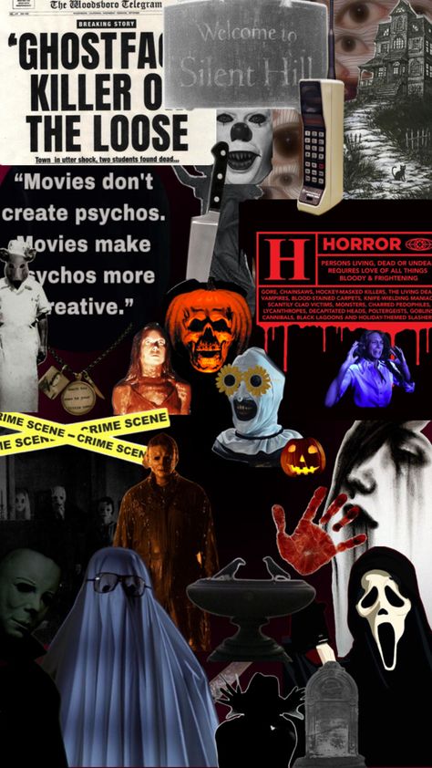 #horror#horrormovie#horrorcharacter#spooky#halloween#collage#wallpaperidea#cool#scary Halloween Collage Wallpaper Laptop, Collage Laptop Wallpaper, Halloween Collage Wallpaper, Collage Wallpaper Laptop, Horror Collage, 90s Horror, Halloween Collage, Collage Wallpaper, Scantily Clad