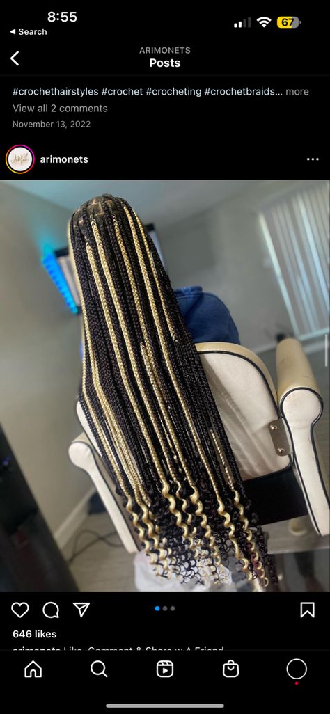 Braids With Black And Blonde Hair, Knotless Box Braids Medium Peak A Boo, Knotless Braids With Blonde Peekaboo, Knotless Braids With Wrapped Ends, Black N Blonde Knotless Braids, Black And Gold Peekaboo Braids, Box Braids Peekaboo Color Blonde, Black And Blonde Large Knotless Braids, Peekaboo Hair Color Braids Blonde