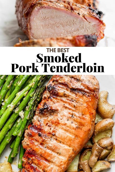 Pork Tenderloin Dry Rub, Smoked Pork Tenderloin Recipes, Easy Pork Tenderloin Recipes, Grilled Pork Tenderloin Recipes, Pork Tenderloin Marinade, Easy Pork Tenderloin, Grilling Recipes Pork, Smoked Pork Tenderloin, Juicy Pork Tenderloin