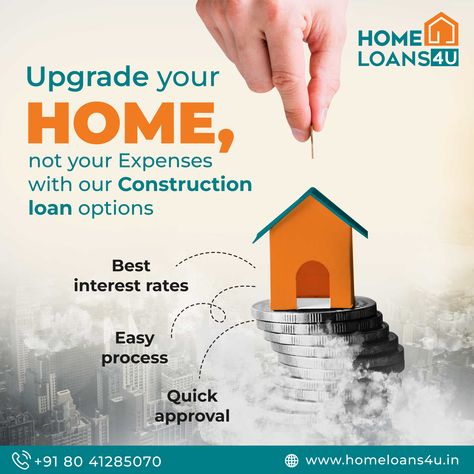 When the amount of the outstanding debt is bigger, it is desirable to transfer a mortgage in lieu of sourcing funds from your savings or searching for other options. A home loan's EMI consists of the main amount and the interest amount, just like any other EMI. Homeloans4U provides you with a home loan balance transfer at a lower interest rate. Home Loan Poster, Home Renovation Loan, Posters Layout, Play Free Slots, Graphic Design Posters Layout, Construction Loans, Mortgage Loan, Small Business Start Up, Home Improvement Loans