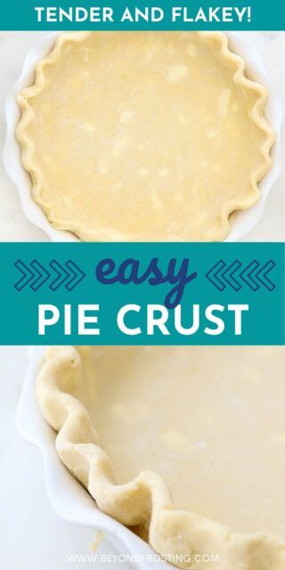 Fool Proof Pie Crust, Easy Homemade Pie Crust, Easy Homemade Pie, Easy Pie Crust Recipe, No Fail Pie Crust, Butter Pie Crust, Pie Crust Recipe Easy, Apple Crumble Pie, Homemade Pie Crust