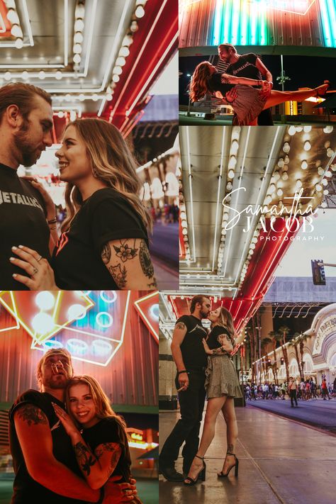 Fremont Street Photoshoot, Downtown Las Vegas Photoshoot, Downtown Vegas Photoshoot, Fremont Street Wedding Photos, Lad Vegas, Nye Fits, Las Vegas Lights, Vegas Pics, Cowboy Photoshoot