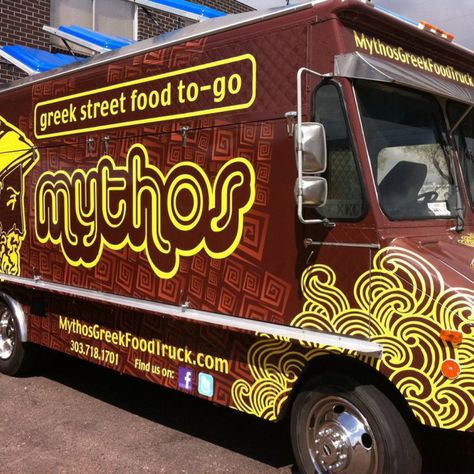 Greek Food Truck, Breakfast Pita, Replace Coffee, Denver Food, Food Truck Catering, Truck Business, Homemade Tzatziki, Food Truck Business, Nigerian Food