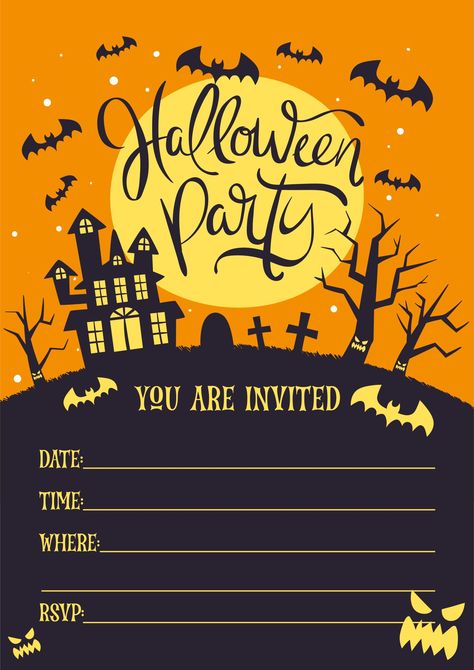 Halloween Invations Ideas, Hallowine Party, Halloween Invitations Template, Halloween Invitation Ideas, Scary Halloween Invitations, Halloween Invitation Wording, Snowman Quotes, Halloween Invitation Card, Halloween Invitaciones