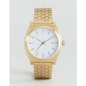 Nixon Gold Time Teller Watch A045-508 Nixon Watches Women, Nixon Watches, Nixon Watch, Gold Watches, Watches Women, Yellow Gold Jewelry, Gold Crown, Nixon, Jewelry Gold