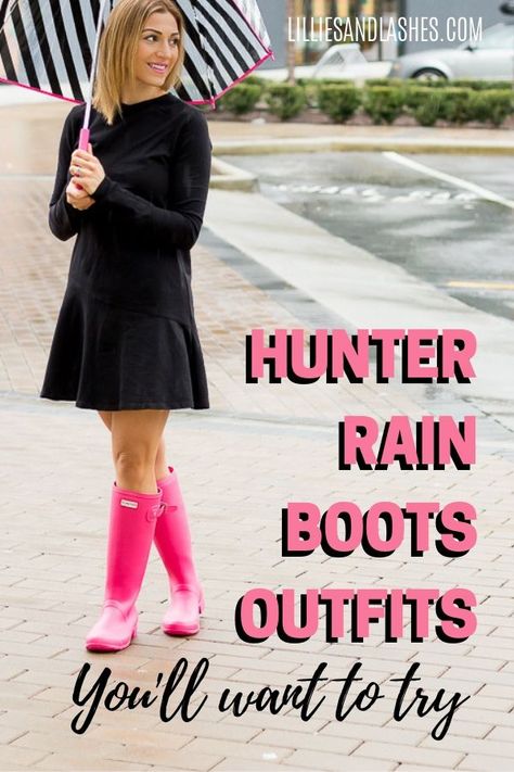 Spring Rain Boots Outfit, Styling Rain Boots Outfit, Rain Boots Outfit Work, Hunter Boots Outfit Spring, Short Hunter Boots Outfit, Short Rain Boots Outfit, Outfits With Rain Boots, Rain Boots Outfit Spring, Rain Boots Outfit Winter