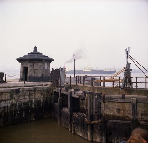 Shipping Docks Aesthetic, Old Lighthouse Interior, Docks Aesthetics, Dock Aesthetic, Old Liverpool, Port Aesthetic, Liverpool Map, Liverpool Docks, Nautical Aesthetic