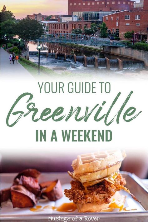 This local's guide to Greenville, SC will give you tips on what to do, where to eat, and what to drink during your weekend trip to this amazing city. Weekend In Greenville Sc, Places To Eat In Greenville Sc, Day Trips From Greenville Sc, Things To Do In Clemson Sc, What To Do In Greenville Sc, Greenville South Carolina Things To Do, Greenville Sc Things To Do In, Swamp Rabbit Trail, Swamp Rabbit