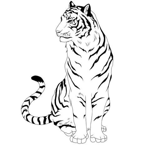 3021 views Widder Tattoo, Tiger Clipart, Big Cat Tattoo, Chinese Illustration, Tiger Drawing, Pencil Drawings Of Animals, Tiger Art, Tableau Art, Tiger Tattoo