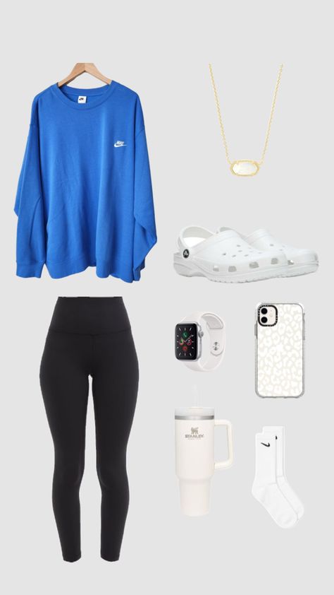 Back To O School Outfits, Cute Outfits With Nike Shoes, Fit Inspo For School Outfits Spring, First Day Of School Outfit Comfy, Outfit Ideas Comfy School, First Day Of School Outfit Ideas High School, Winter Clothes For School, Preppy School Outfits Summer, Outfit Ideas For Teen Girls For School