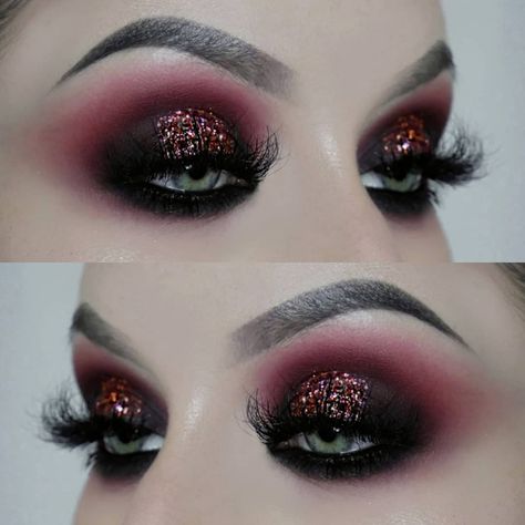 Goth Eyeshadow, Burlesque Makeup, Goth Eye Makeup, Ball Makeup, Goth Glam, Goth Look, Christmas Hairstyles, Wedding Makeup Looks, Instagram Tutorial