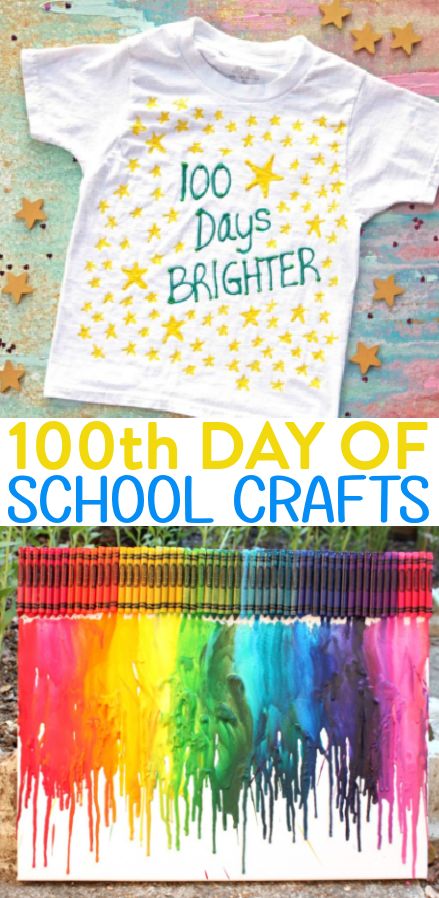 100th Day of School Crafts - A Little Craft In Your Day Hundred Day Of School Project Ideas, 100 Days Of School Crafts Kindergarten, 100 Days Of School Art Projects, 100 Days Of School Project Posters, 100 Day Of School Poster Board Ideas, 100 Days Of School Ideas Projects, 100 Days Of School Craft, 100 Days Poster, 100th Day Project Ideas