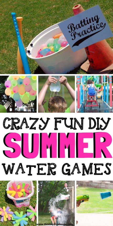 Summer Water Games, Outdoor Water Games, Water Games For Kids, Summer Fun For Kids, Water Games, Summer Water, Diy Summer, Backyard Games, Summertime Fun