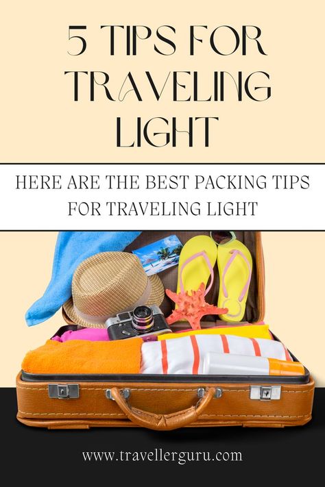 Hey there fellow travelers and welcome to my post where we will outline my 5 tips for traveling light this year. Travel Packing Outfits, Travel Packing Checklist, Fellow Travelers, Carry On Packing, Tips For Traveling, Packing Checklist, Suitcase Packing, Packing List For Travel, Packing Tips For Travel