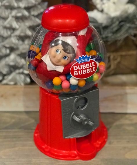 Elf On The Shelf Gumball Machine, Claw Machine, Elf Ideas, Resale Shops, Gumball Machine, On The Shelf, Fire Hydrant, Elf On The Shelf, Snow Globes