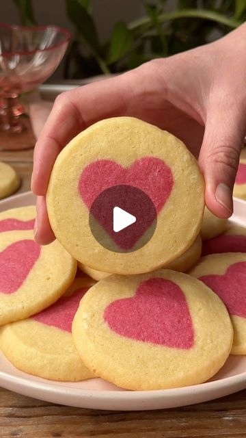 Slice And Bake Valentine Cookies, Cookie Shapes Ideas, How To Make Cookies From Scratch, Small Cookies Recipe, Slice And Bake Sugar Cookies, Heart Cookies Recipe, Slice And Bake Cookies, Sugar Cookie Dough Recipe, Sherbet Recipes