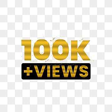 100k Views Png, 100k Views Logo, 100k Png, Celebration Background Design, Subscribe Icon, Media Png, Gujarati Photo, Desktop Photography, Hd Logo