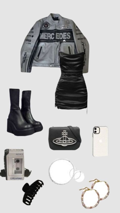 Edgy party girl fit! #partyfit #partygirl #partyvibes #edgyaesthetic Outfit Ideas Party Night Club, Bottle Girl Outfits Club, Party Girl Aesthetic Outfit, Girls Clubbing Outfits, Party Girl Outfit, Bottle Girls Outfits, Outfit Ideas Alt, Frat Party Outfit, Clubbing Outfits Nightclub