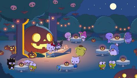 Hello Kitty And Friends Halloween, Wallpaper Backgrounds Halloween, Hello Kitty Halloween Wallpaper, Backgrounds Halloween, Desktop Wallpaper Fall, Flower Desktop Wallpaper, Halloween Desktop Wallpaper, Halloween Hello Kitty, Anime Halloween