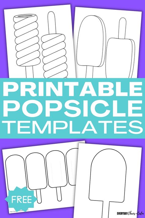 Are you looking for a free popsicle template or outline for a cool summer craft? These printable popsicle templates are the perfect base for popsicle arts, crafts, or decorations! These printable popsicle templates are perfect for kids of all ages- from preschoolers to elementary ages kids. Great for an easy kids craft! Ice Pop Craft, Popsicle Preschool Craft, Popsicle Art Preschool, Popsicle Svg Free, Preschool Popsicle Crafts, Preschool Summer Theme Crafts, Paper Popsicle Craft, Popsicle Paper Craft, Popsicle Name Craft