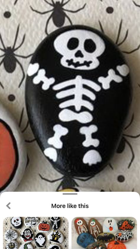 Rock Painting Flowers, Fall Rock, Diy Rock Art, Painted Rock Animals, Halloween Pumpkin Designs, Stone Art Painting, Halloween Rocks, Painted Rocks Kids, Painted Rocks Craft