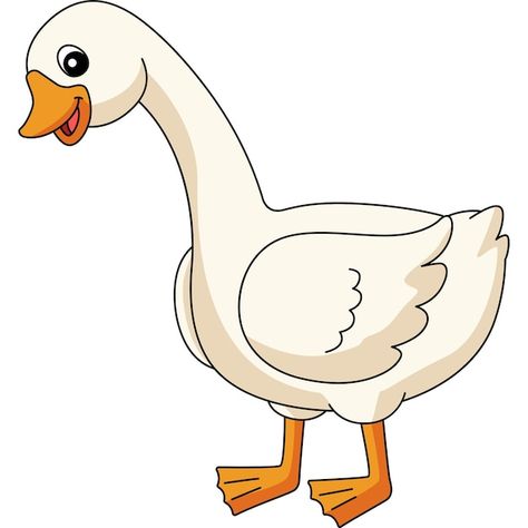 Goose Clipart Cute, Cartoon Goose Drawing, Cute Goose Art, Goose Cake, Goose Clipart, Goose Cartoon, Goose Illustration, Cartoon Goose, Goose Drawing