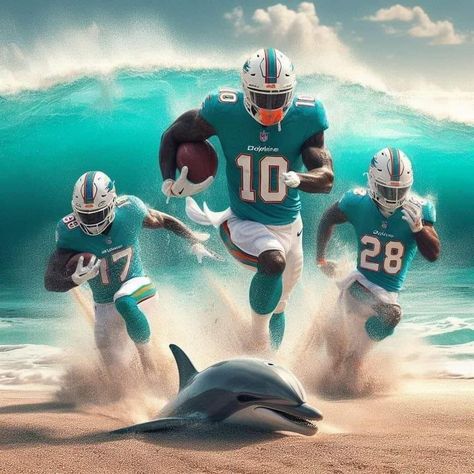 Miami Dolphins Wallpaper, Miami Dolphins Players, Cool Football Pictures, Nfl Dolphins, Tackle Football, Football Poses, Nfl Football 49ers, Nfl Football Pictures, Nfl Football Art