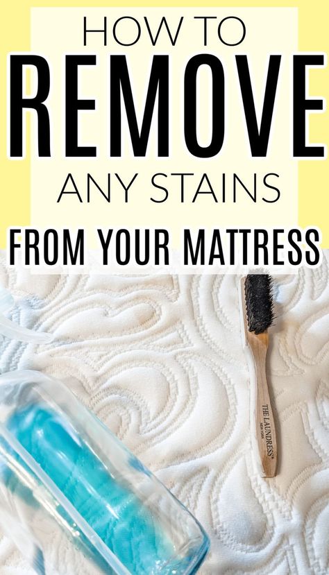 Get Blood Stains Out, Clean A Mattress, Mattress Cleaner, Diy Mattress, Diy Stain Remover, Mattress Stains, Deep Cleaning Hacks, Diy Staining, Mattress Cleaning