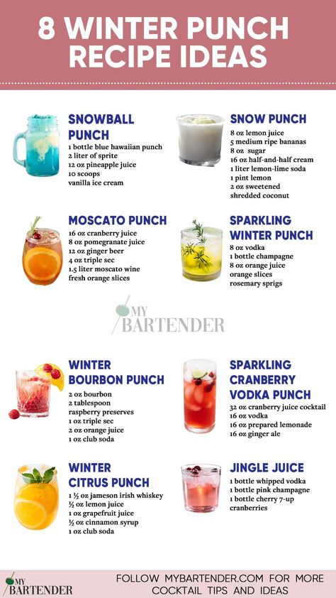 New Years Cocktails Recipes, Winter Shot Recipes, Laundry Cafe, 2024 Dance, Winter Sangria Recipes, Shots Alcohol Recipes, Mixology Recipes, Sangria Bar, Bartender Drinks Recipes