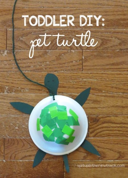 Pet Crafts, Toddler Projects, Pet Turtle, Easy Toddler, Flowers Illustration, Diy Toddler, Daycare Crafts, Plate Crafts, Toddler Art