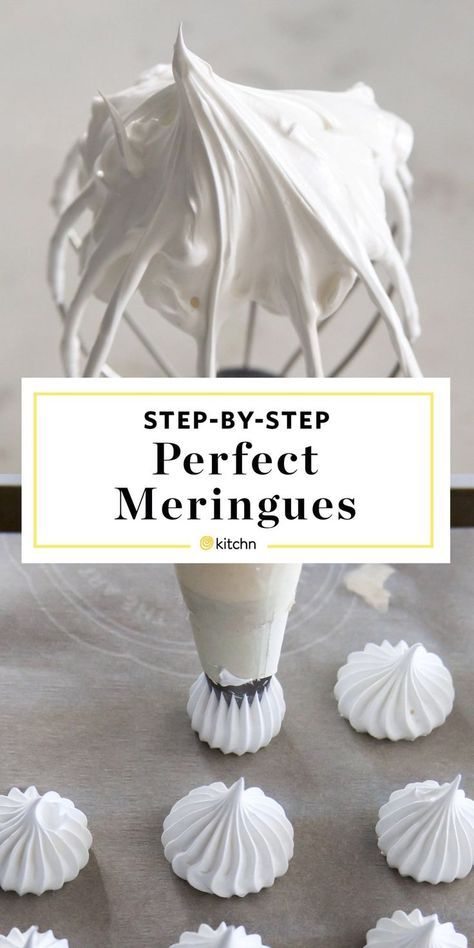 Meringue Recept, Meringue Cookies Recipe, Easy Meringues, How To Make Meringue, French Meringue, Meringue Cookie Recipe, Baked Meringue, Meringue Desserts, Meringue Recipe