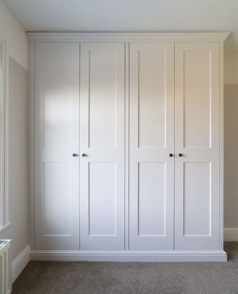 Shaker Wardrobes, Diy Built In Wardrobes, Bedroom Built Ins, Burton On Trent, Diy Wardrobe, Fitted Wardrobes, Wardrobe Design Bedroom, Bohemian Bedroom Decor, Bedroom Wardrobe