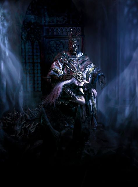 Aldrich, Devourer of gods & Pontiff Sulyvahn (by Shion) Dark Souls 3 cosplay || photoart by Harridana Aldrich Devourer Of Gods, Devourer Of Gods, Pontiff Sulyvahn, Dark Souls Artwork, My Lovely Friend, Praise The Sun, Elemental Magic, Demon Souls, Dark Souls 3