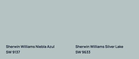 Sherwin Williams Niebla Azul SW 9137: 11 real home pictures Sw Silver Lake, Sw Niebla Azul Paint, Nebula Azul Sherwin Williams, Sherwin Williams Silver Lake, Silver Lake Sherwin Williams, Sw Niebla Azul, Sherwin Williams Niebla Azul, Blue Farmhouse, Azul Color