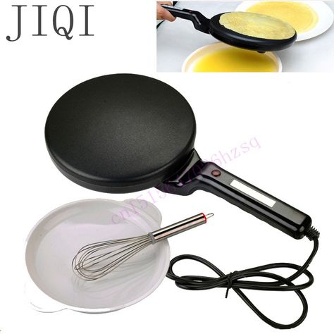 Household Non-stick Pan Electric Cake Stall Pancake Machine Portable Electric Bread Machine  Grilled Pancake Machine Pancake Maker Machine, Electric Crepe Maker, Pizza Machine, Chinese Spring Rolls, Spring Roll Pastry, Pancake Machine, Cake Stall, Griddle Cakes, How To Cook Pancakes