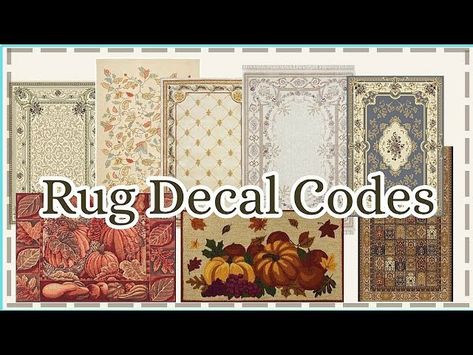 Rug Decal Codes, Bloxburg Rug Decal, Bloxburg Rug, Rug Decal, Rug Decals Bloxburg, Bloxburg Rug Decal Codes, Decal Codes For Bloxburg, Codes For Bloxburg, Decals Bloxburg