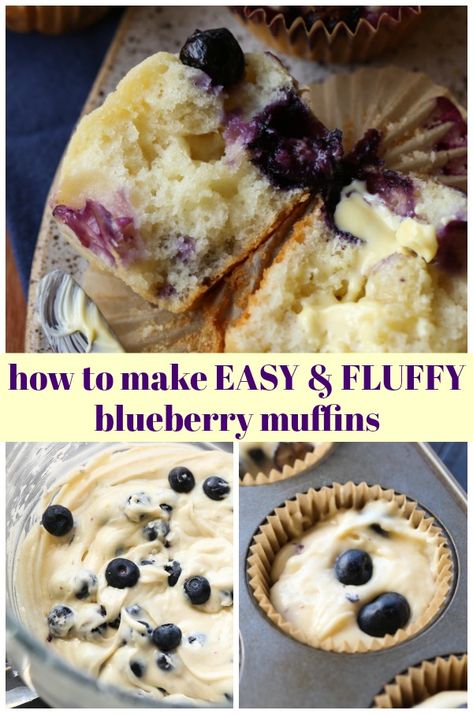 Easy Homemade Blueberry Muffins, Chicken Cannelloni, Blueberry Muffins From Scratch, Homemade Blueberry Muffin Recipe, Casserole With Biscuits, Best Banana Muffin Recipe, The Best Blueberry Muffins, Easy Muffin Recipe, Blueberry Muffin Recipe Easy