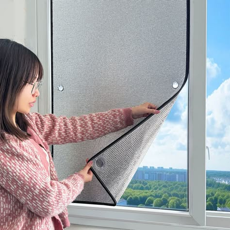 Outdoor Patio Window Ideas, Garage Window Treatments, Bubble Wrap Window Insulation, Window Insulation Diy, Thermal Window Coverings, Window Foil, Thermal Window Treatments, Velux Skylights, Window Sun Shades