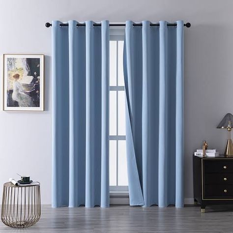 Pale Blue Curtains, House Colours, Blue Curtains, Pale Blue, House Colors, Curtains, Blue, Home Decor, Home Décor