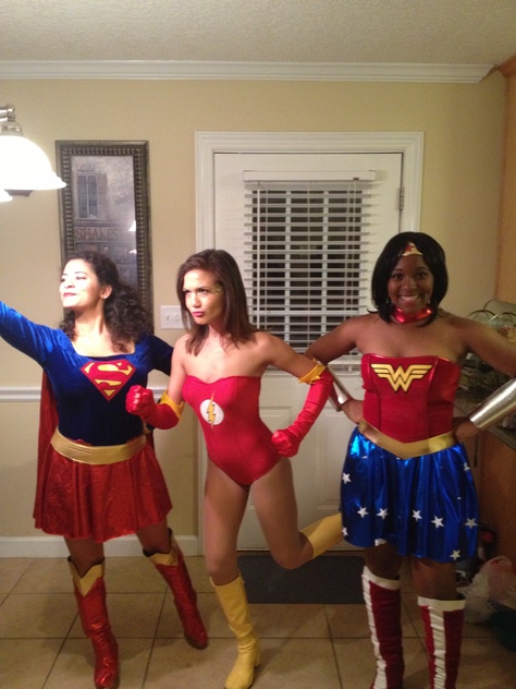 I made my Flash costume! We were the Justice League of America! :) Supergirl Costume Diy, Flash Halloween Costume, Wonder Woman Accessories, Justice League Costumes, Flash Costume, Supergirl Costume, India Clothes, Wonder Woman Costume, Woman Accessories