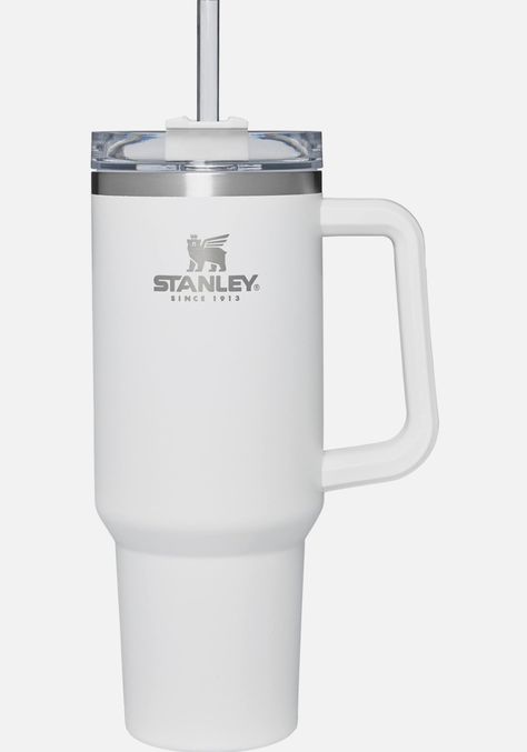 White Stanley, 2024 Era, Stanley Water Bottle, Stanley Adventure, Stanley Cups, Aesthetic Gift, Stanley Tumbler, Stanley Quencher, White Cups