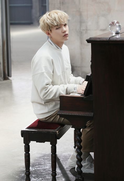 Suga ❤ (I've been waiting for a photo like this of Yoongi playing the piano! Thx Puma lol) Issue 1 PUMA BOG SOCK X #BTS #방탄소년단 Suga Suga, Bts Reactions, Min Yoongi Bts, Korean Boy, Billboard Music Awards, Pop Bands, Min Suga, I Love Bts, Agust D