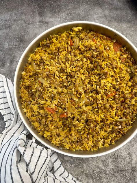 Brown Rice And Lentils Recipe, Lentil And Brown Rice Recipes, Rice Lentils, Lentil Rice Pilaf, Lentil Brown Rice, Lentil Rice Bowl, Lentils And Brown Rice, Lentil Fried Rice, Lentil And Rice Recipes Simple