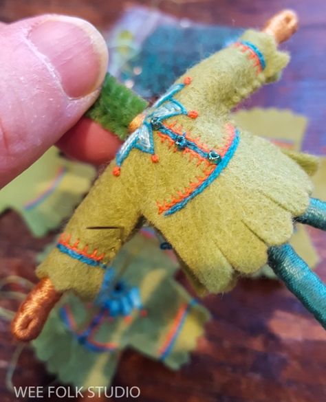 Ltd. Edition Fairies | SALLEY MAVOR Wee Folk Studio, Clothespin Crafts Christmas, Salley Mavor, Wee Folk, Bendy Doll, Folk Doll, Felt Fairy, Fairy Crafts, Clothes Pin Crafts