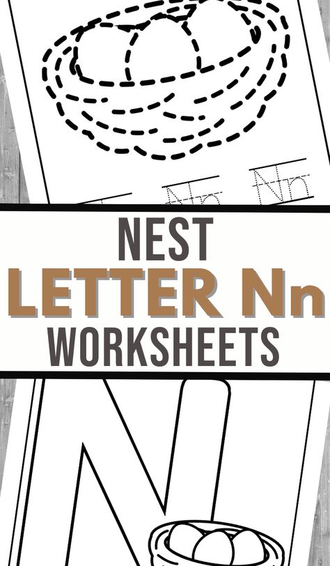 This N is for Nest Worksheet is perfect for learning all about the letter N. The kids will have a blast being a part of learning the alphabet letters one by one. N Is For Nest, Letter N Worksheet, Nest Craft, Earth Coloring Pages, Letter Learning Activities, The Letter N, Free Printable Letters, Learning Worksheets, Letter Of The Week