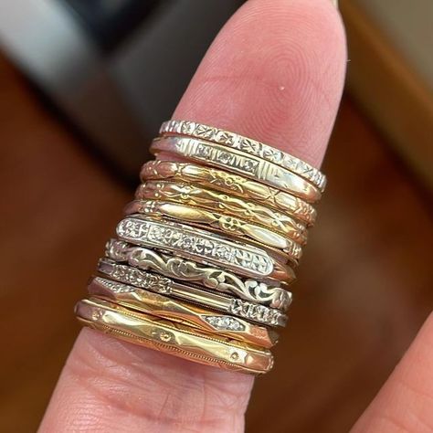 Mixed Metal Jewelry Style, Gold And Silver Ring Stack, Gold Jewelry Stack, Gold And Silver Jewelry Together, Stacked Rings, Gold And Silver Jewelry, Ring Stack, Dope Jewelry, Nail Jewelry