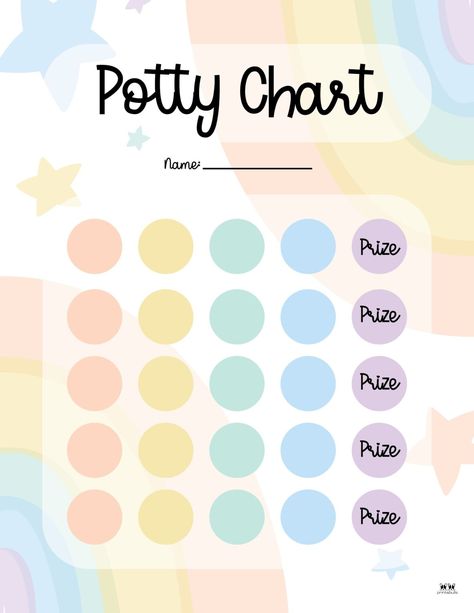 Choose from 20 unique printable potty training charts to help your little one potty train. Use stickers, rewards, and more! Print from home. 100% FREE! Potty Sticker Chart, Potty Training Charts, Sticker Chart Printable, Potty Training Sticker Chart, Printable Potty Chart, Potty Training Reward Chart, Potty Training Rewards, Easy Potty Training, Potty Training Girls