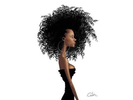 Big hair Natural Hair Art, Afrocentric Art, Black Artwork, Dope Art, Afro Art, African American Art, Black Women Art, Beauty Art, Hair Art