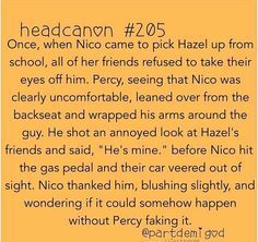 Percy And Nico, Percy Jackson Head Canon, Percy And Annabeth, Percy Jackson Memes, Percy Jackson Art, Fandom Memes, Percy Jackson Books, Rick Riordan Books, Percy Jackson Funny