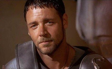 Maximus Decimus Meridius in Gladiator Maximus Gladiator, Maximus Decimus Meridius, Russel Crowe, Gladiator 2000, Gladiator Movie, Are You Not Entertained, Long Books, Russell Crowe, Australian Actors